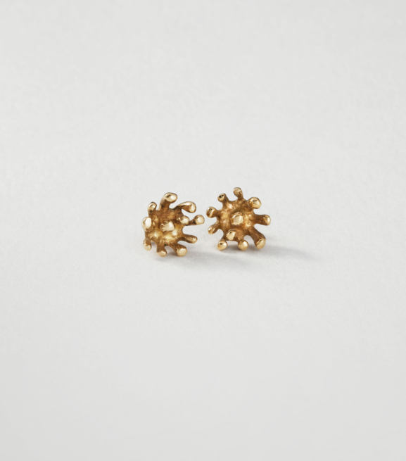 Kolczyki Alve srebro złocone